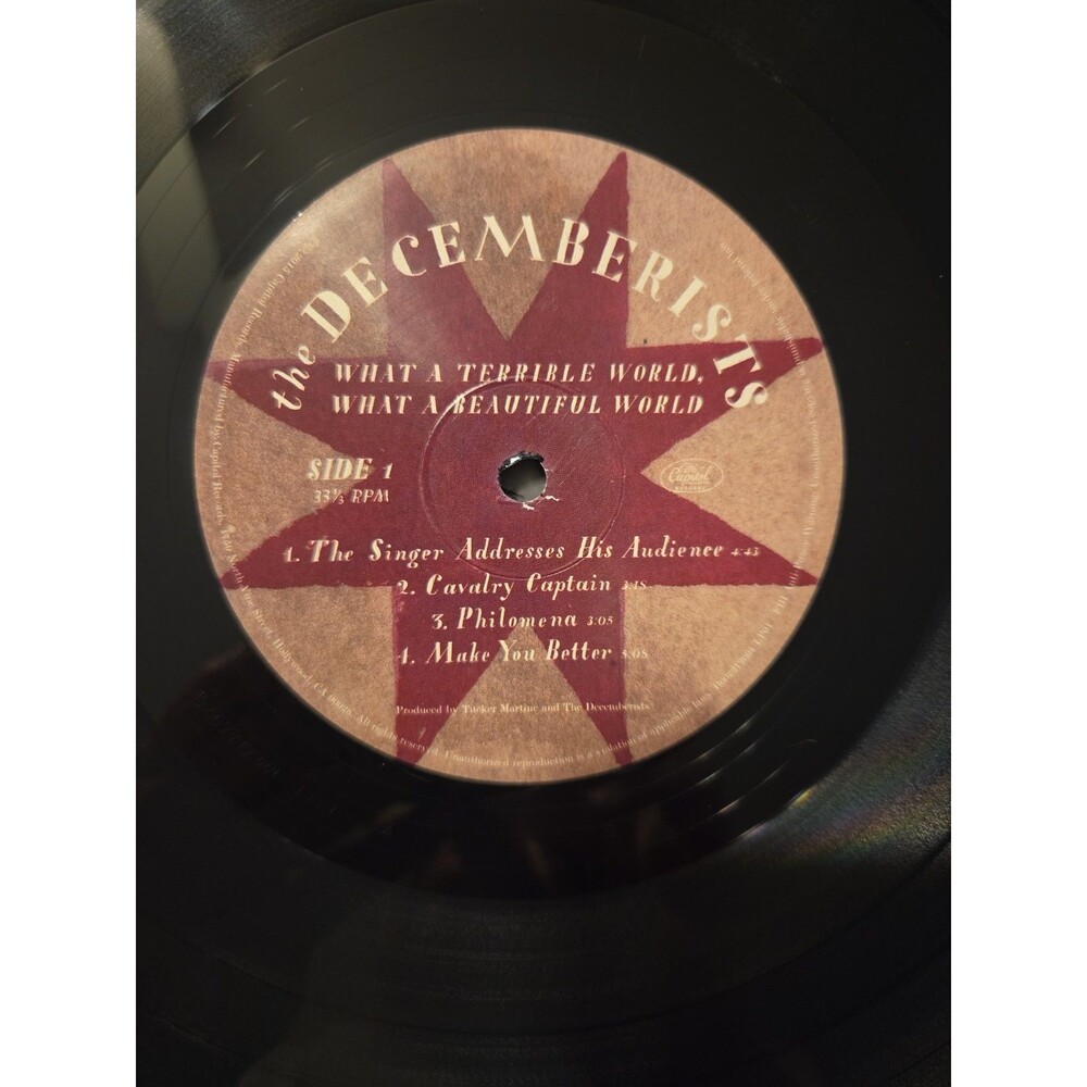 Box Set The Decemberists What A Terrible World 2 LPS Patch Autographed Vinyl - Picture 7 of 12